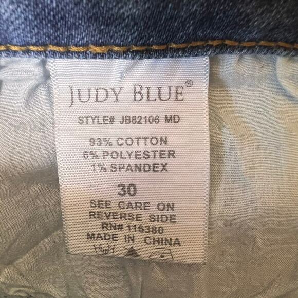 Judy Blue Jeans Womens Size 30 Blue Skinny Fit Cotton Blend Stretch Everyday - Picture 9 of 16